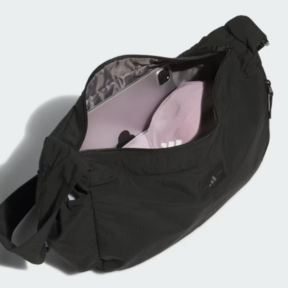 adidas Black Men’s or Womens Sling Bag with Adjustable Strap - Picture 3 of 4